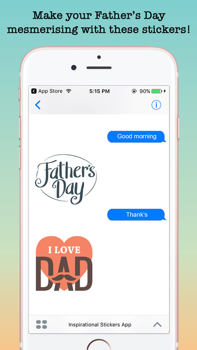 Father's Day Stickers Pack For iMessage screenshot 2