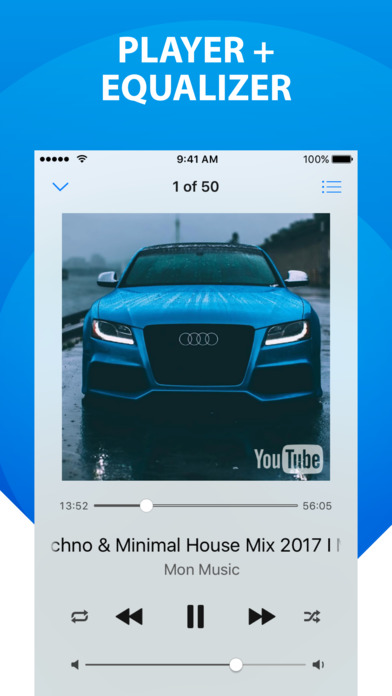 VAudio - Player with equalizer for YouTube screenshot 2