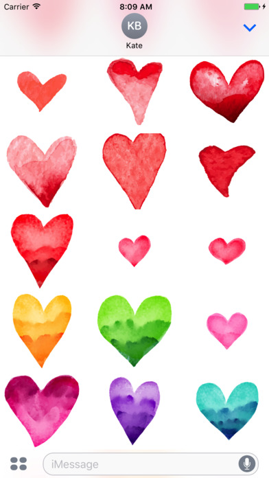 Watercolor Hearts screenshot 4