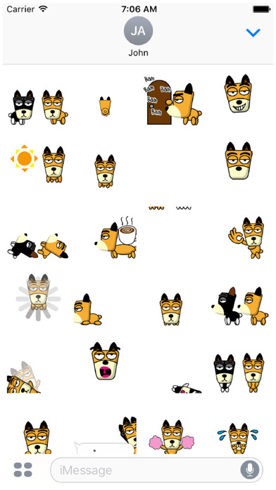 TF-Dog Animation 2 Stickers screenshot 2