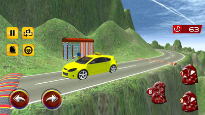 New Taxi Car Drive : Mountain Road Runner Game 3D screenshot 2