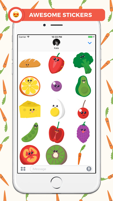 Healthy Food Emojis screenshot 2