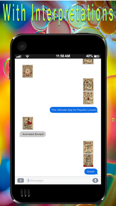 PsychicMoji -Your Daily Tarot Emoji Messenger App screenshot 3