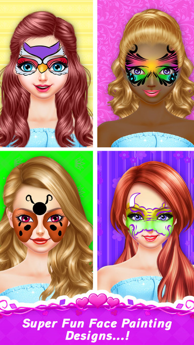 Face Paint Makeup Games: Makeover Painting Games screenshot 3