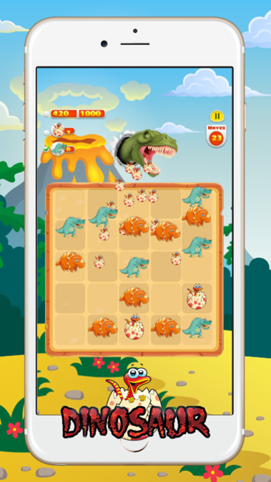 Dinosaur Games Puzzles : Dino Foods Match screenshot 3