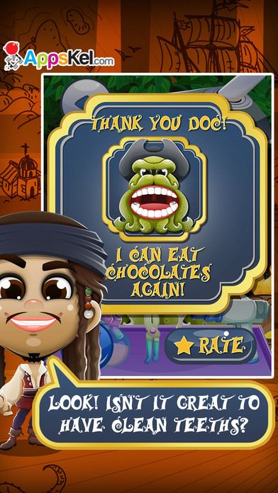 Captain Pirates Dentist – Tooth Game for Kids Pro screenshot 3