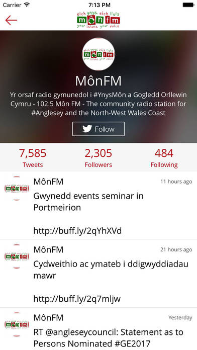 MonFM screenshot 2