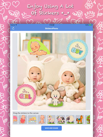 Newborn Baby Photo Sticker Editor screenshot 3