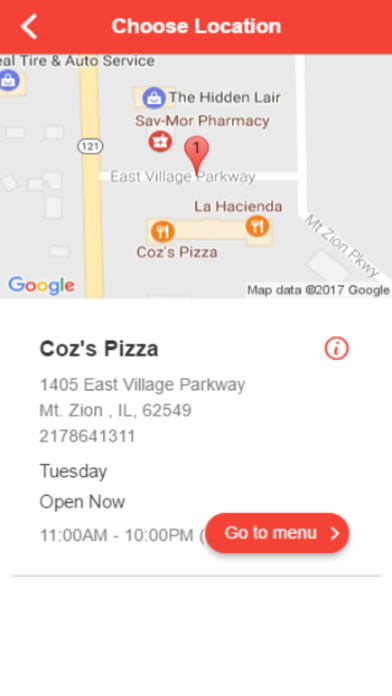 Coz's Pizza screenshot 2