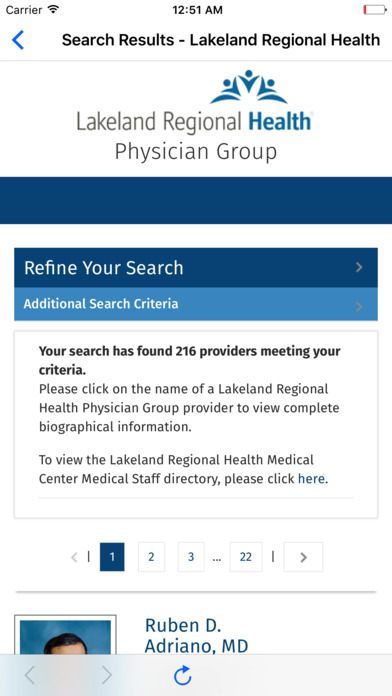 Lakeland Regional Health screenshot 2
