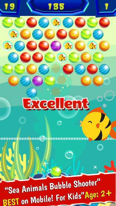 Sea Animals Bubble Shooter Mania Games screenshot 3