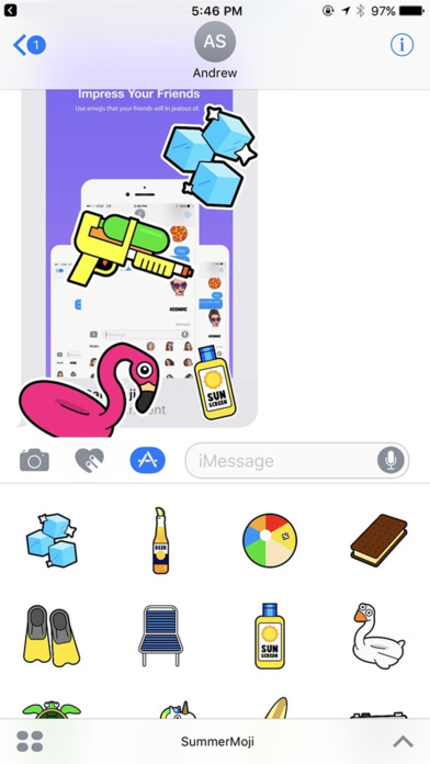 SummerMoji: Summer Stickers and Emojis screenshot 3
