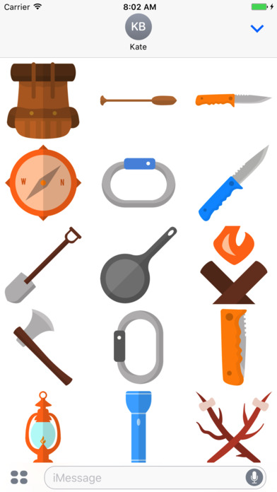 Camping - Stickers for iMessage screenshot 2