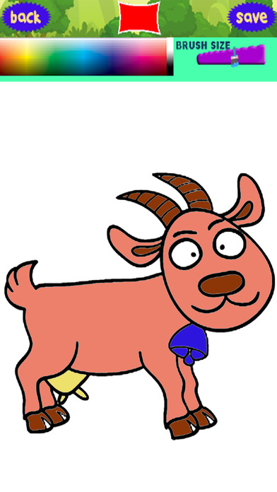 Coloring Games Draw Goat Farm Edition screenshot 2