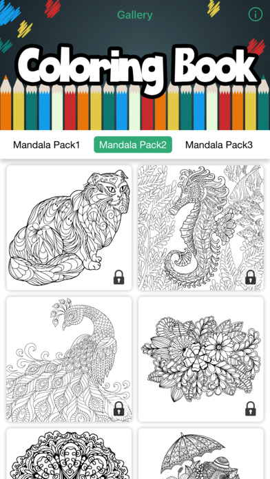 Animals Mandala Coloring Book for Stress Relief screenshot 2