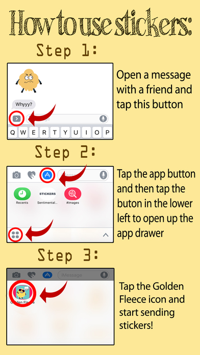 Golden Fleece - Moving Emoji Pack screenshot 4