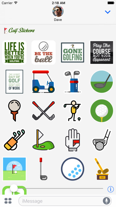 Golf Sticker for iMessage screenshot 4