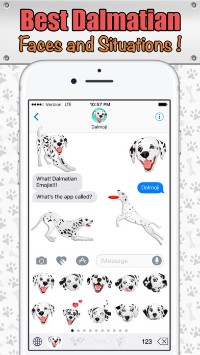 Dalmoji- Dalmatian Emojis and Stickers! screenshot 2