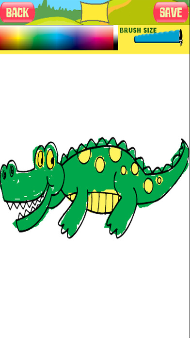 Little Drawing Crocodile Coloring Book screenshot 3