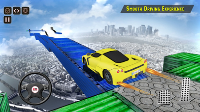 Impossible Road Stunt Car : Sky Drive Car Racing screenshot 2