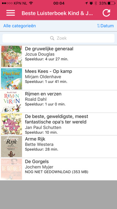 Hebban Luisterboek-app screenshot 4