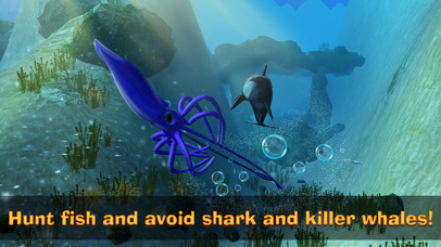 Squid Simulator: Underwater Animal Life 3D screenshot 2