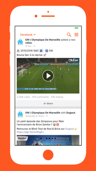 The IAm Olympique de Marseille App screenshot 2