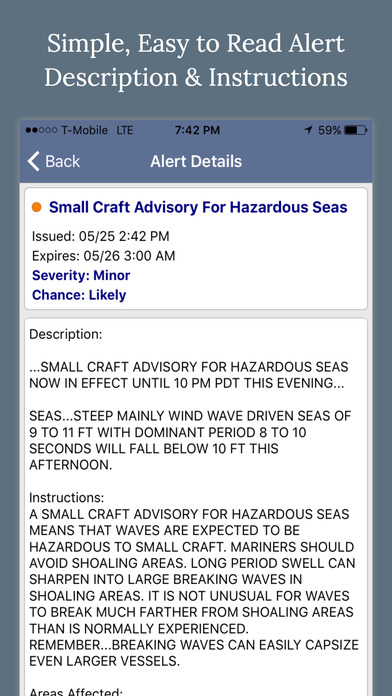 NOAA Marine Weather Forecast Alerts & Warnings screenshot 4