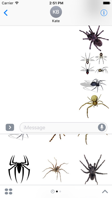Spider Stickers for iMessage screenshot 4