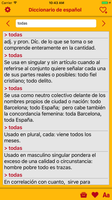 Diccionario Español - explicativo de española screenshot 2