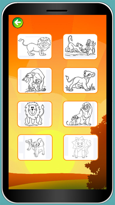 King Of The Forest Colouring Game app screenshot 2