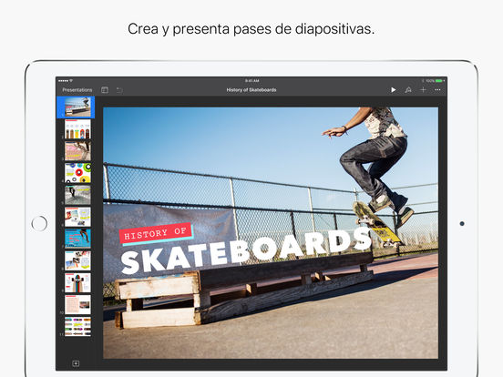Captura de pantalla del iPad 1