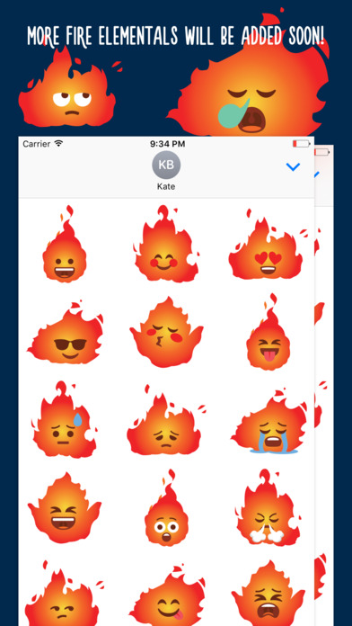 Fire Element Emoji screenshot 2