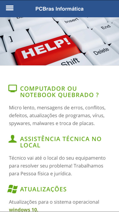 PCBRAS Informática screenshot 2