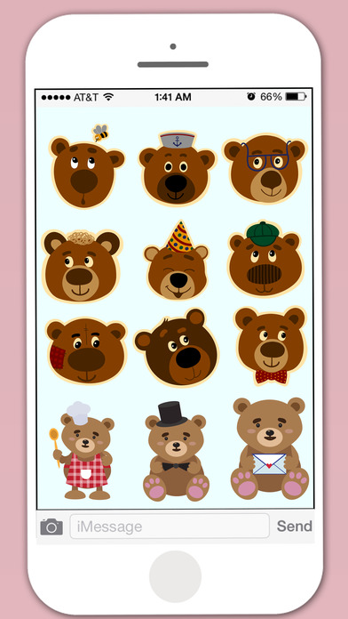 Teddy Sticker for iMessage screenshot 2