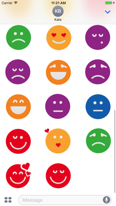 Stickers Emoji for iMessage HD screenshot 3