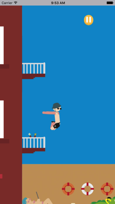 阳台上跳水 - 好玩又解压的跳水游戏 screenshot 2