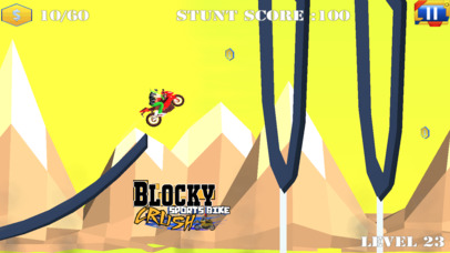 Blocky Sports Bike Crash screenshot 3