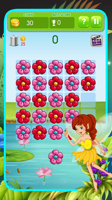 Flowerz Garden Merging - Link Color Match Puzzle screenshot 2