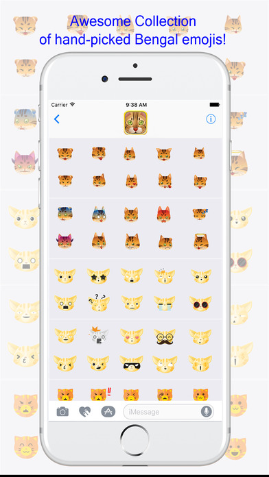 BengalMoji - Bengal Cat Emojis Keyboard screenshot 3