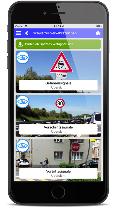 Schweizer Verkehrszeichen screenshot 2