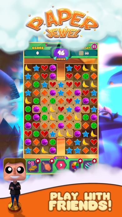 Paper Jewels Match 3 Game screenshot 4