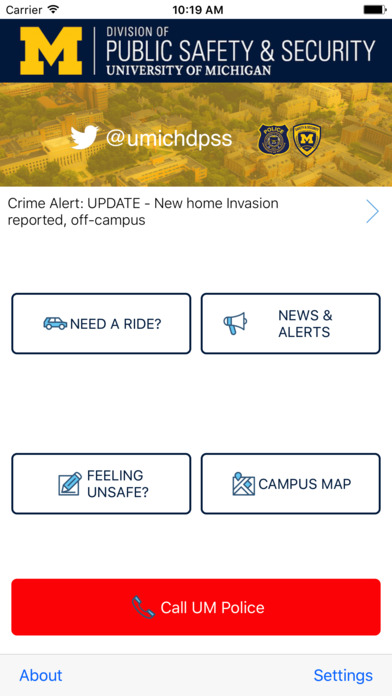 U-M Public Safety screenshot 2
