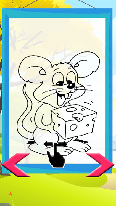 Mouse Hamster Coloring Book Games screenshot 2