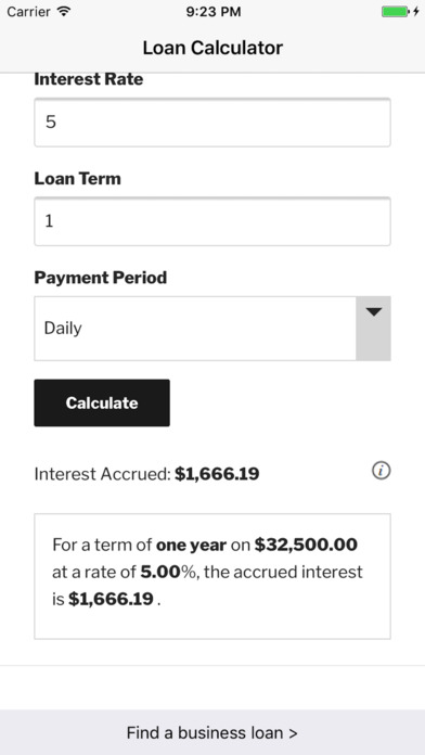 Business Loan Calculator Abakus screenshot 2