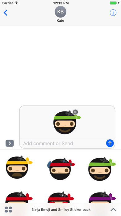 Ninja Stickers for iMessage screenshot 3