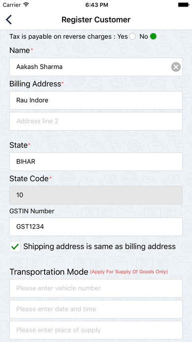 GST Invoice App screenshot 3