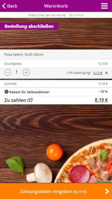Pizza Schnell Service screenshot 2
