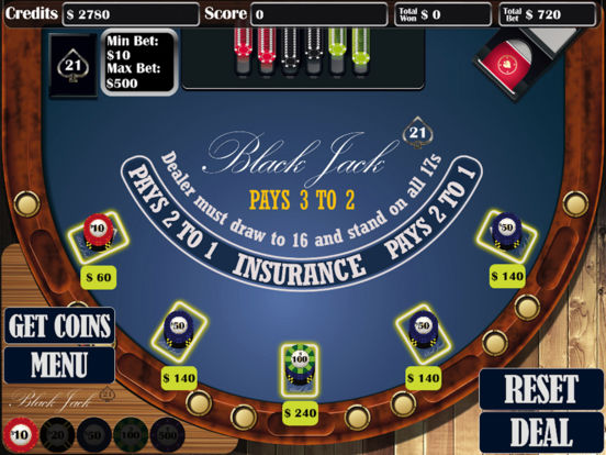 Normal blackjack table limits