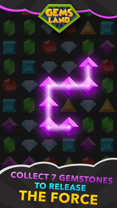 Gems Land: jewels and a color puzzle game screenshot 4